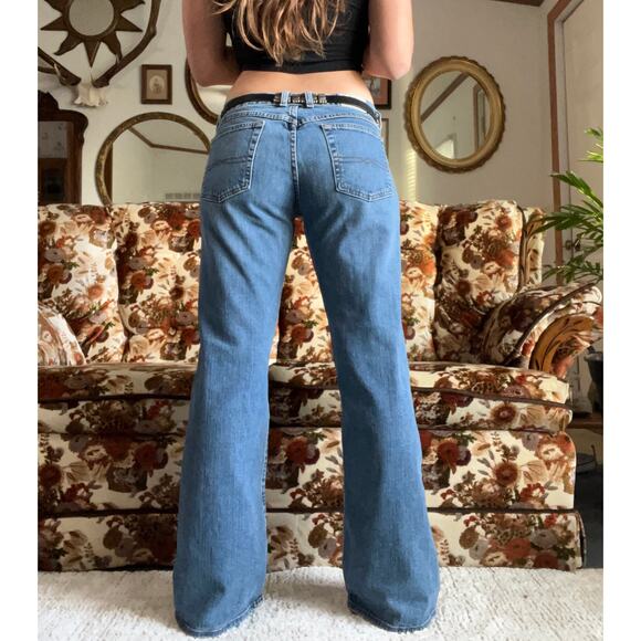 Vintage Lucky Brand “Dungarees” Mid Rise Flare Jeans - Picture 2 of 5